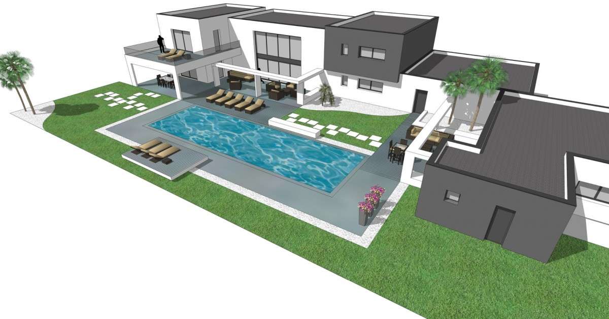 Construction villa prestige 500m2 Saint-Gély-du-Fesc domotique architecte Montpellier LEWISA home — vue 8