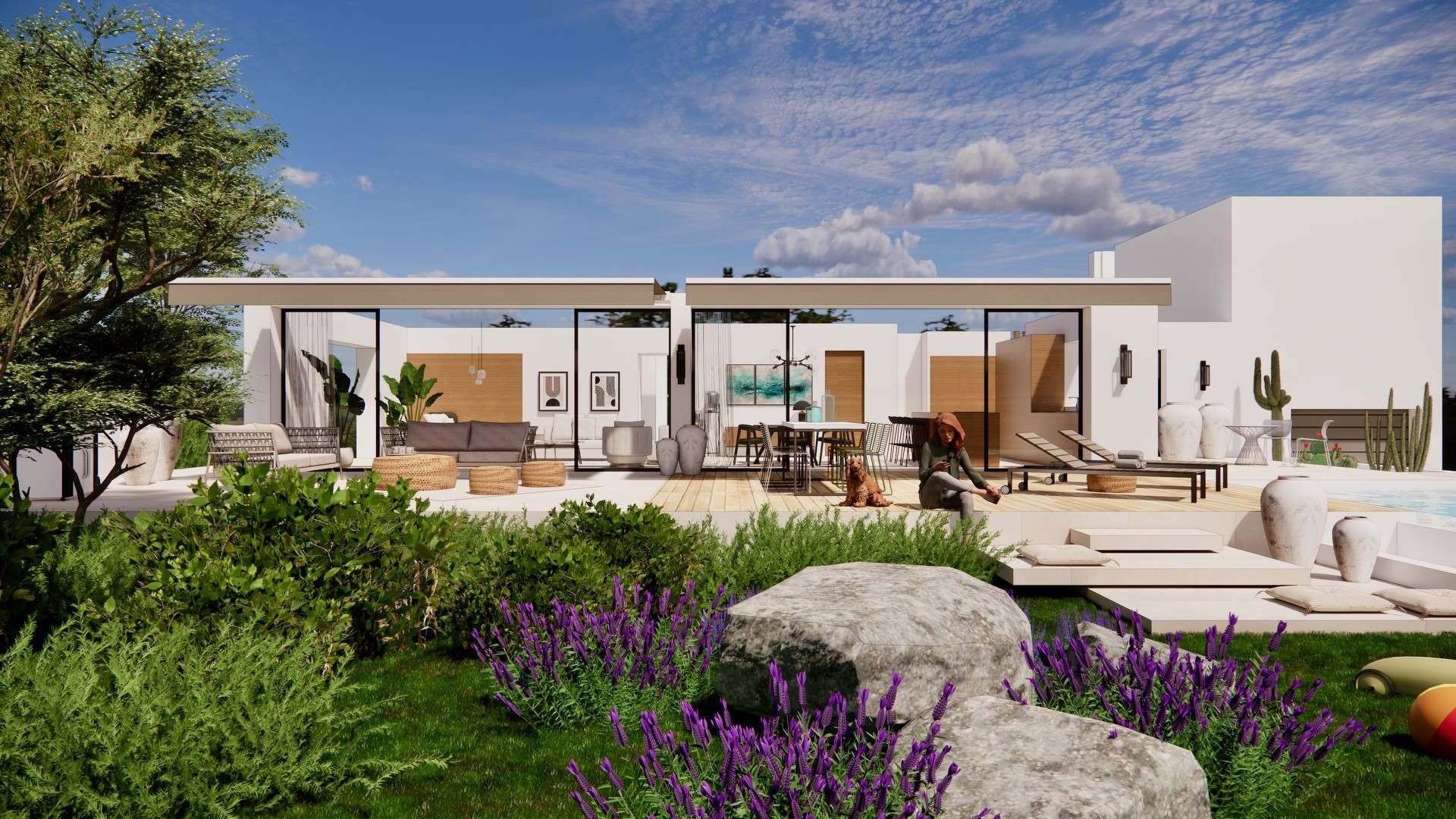 Extension avec terrasse ouverte sur la nature