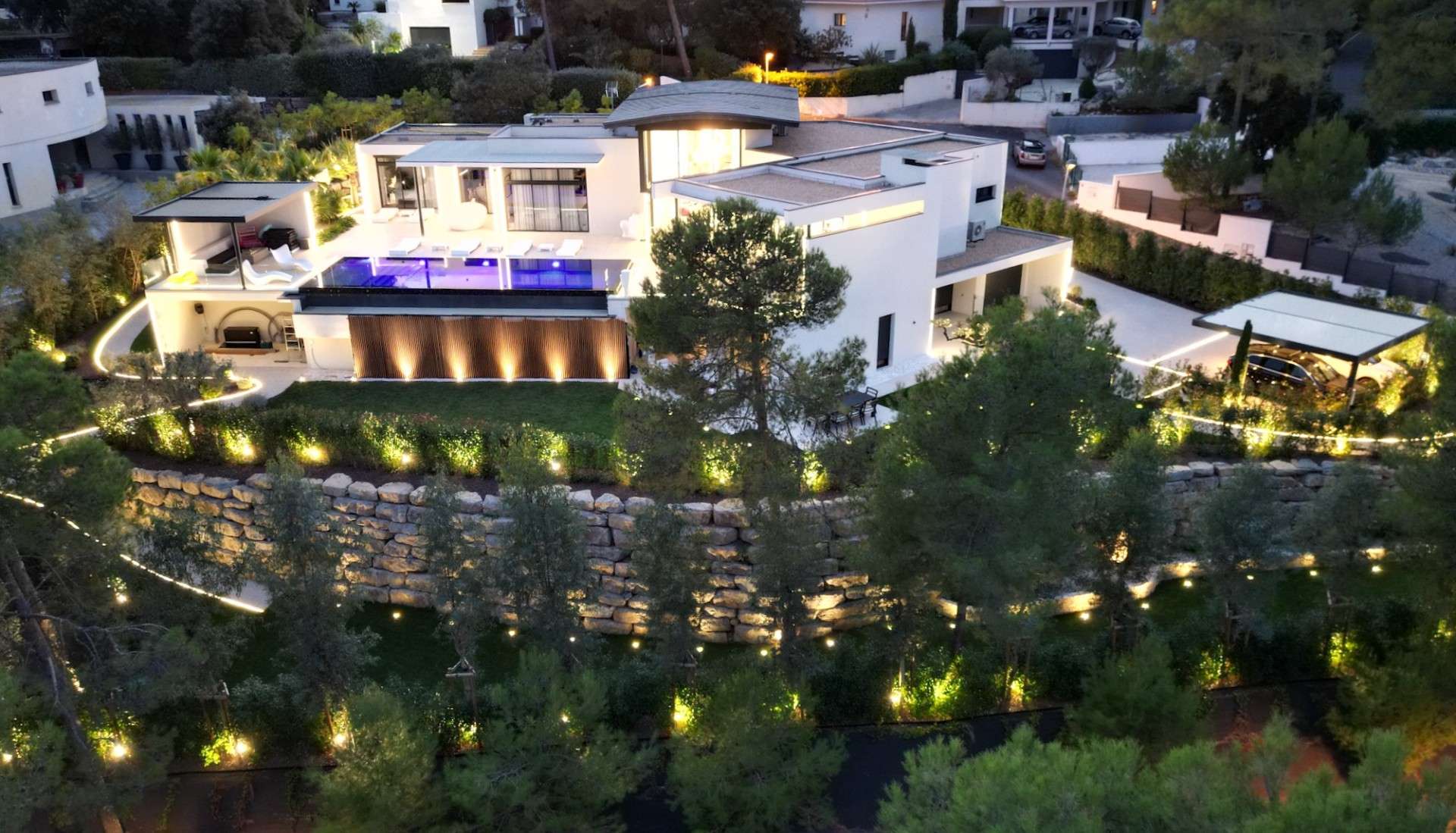 Luxury Villa Renovation 400m2 Saint-Gély-du-Fesc spa jacuzzi architect Montpellier LEWISA home