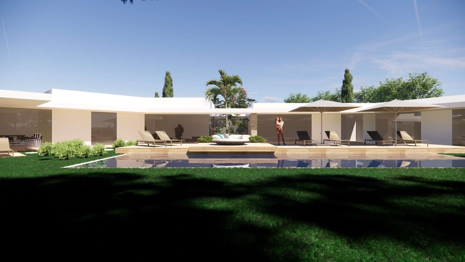 Construction villa 600m2 Montferrier-sur-Lez nord Montpellier architecte haut de gamme LEWISA home — vue 7